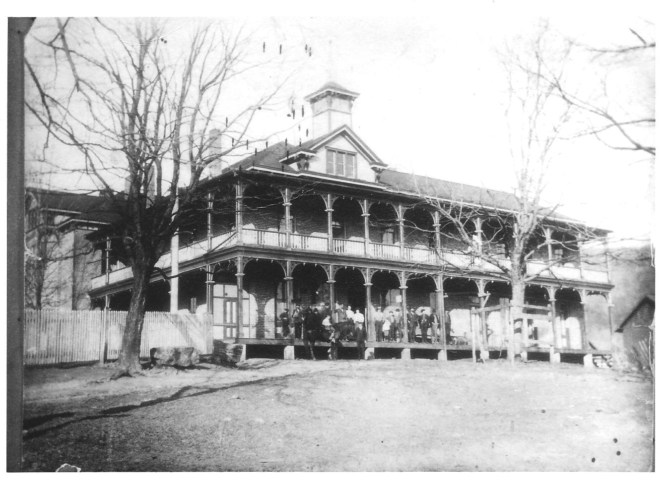 Historic undated photo of hotel