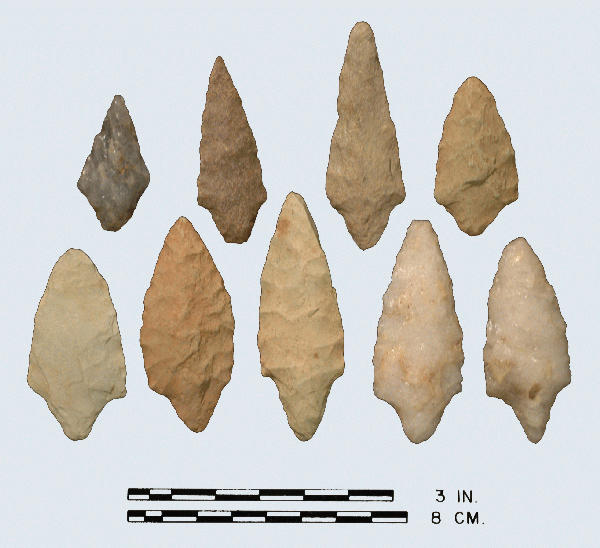 Morrow mountain, Native american artifacts, Arrowheads artifacts